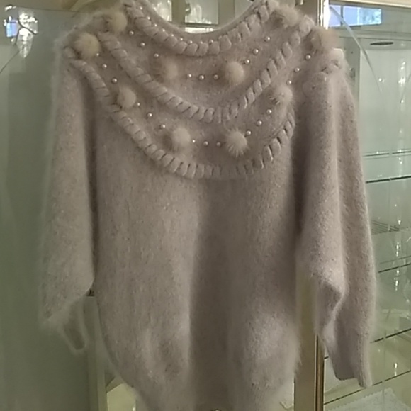 Fluffy, Angora sweater, from Cache!! - Picture 1 of 3